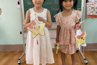 TRƯỜNG MG HOA SỮA – LỚP LÁ 1- LÀM LỒNG ĐÈN TRUNG THU